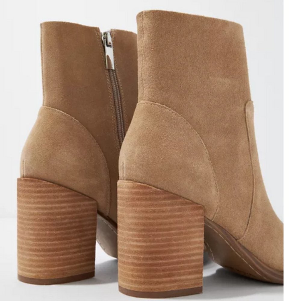 New Steve Madden Suede Leather Pointed Toe Ankle Boots Size 9.5 - Picture 5 of 12